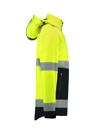 Softshelljas uniseks Bi-color EN ISO 20471 Softshell fluoriserend geel