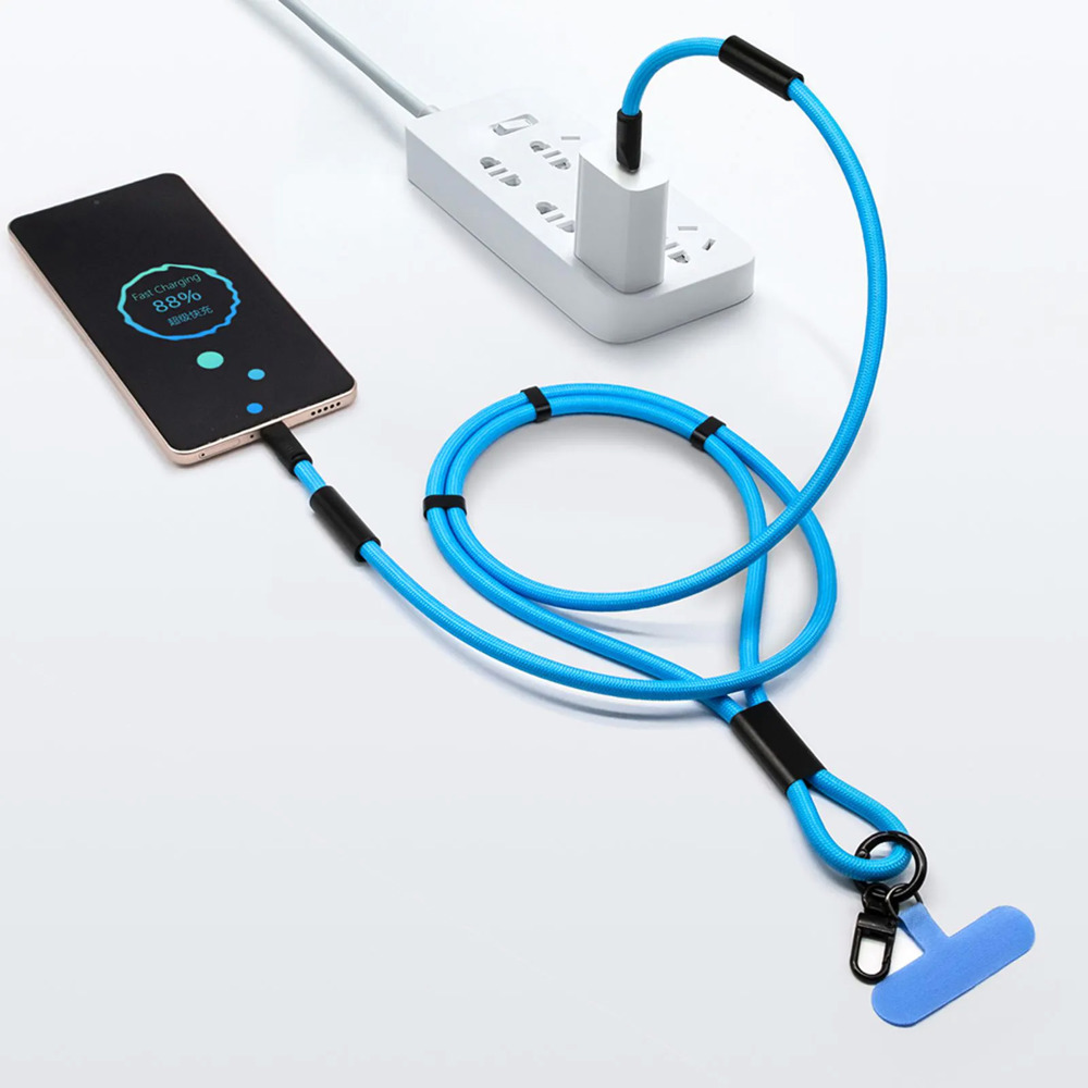 LANYARD- Kleur laadkabel Type C 100 Watt Crossbody