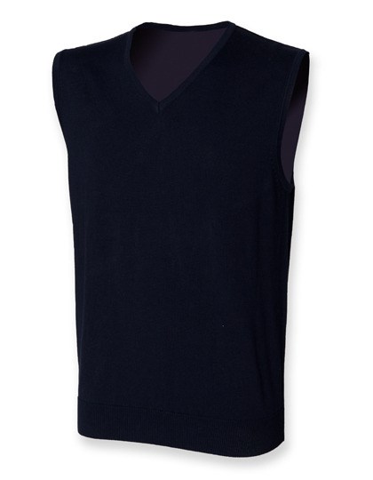 Henbury - Men´s Lightweight Sleeveless V-Neck Jumper