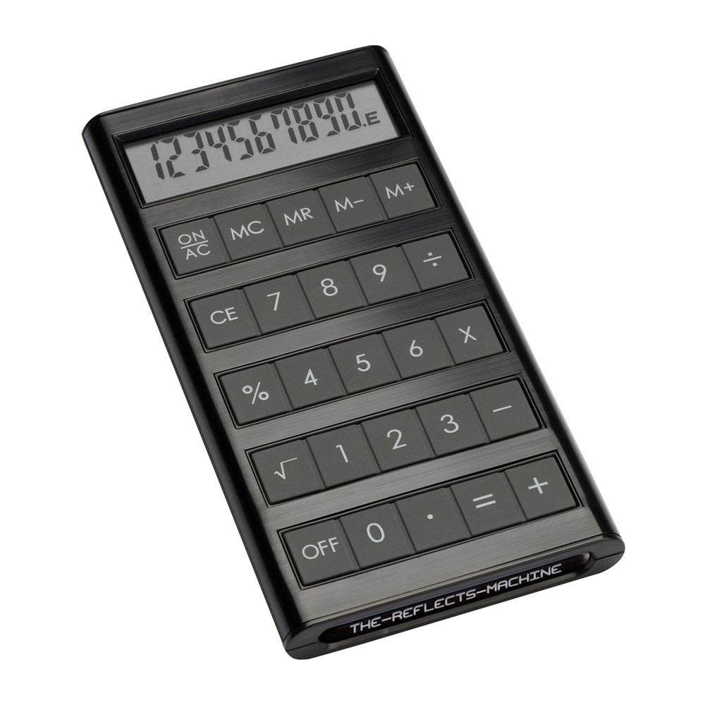 Solarcalculator REEVES-MACHINE - zwart / zwart