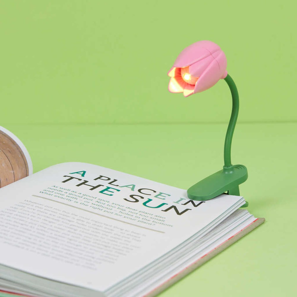 Leeslamp,Tulip,roze,plastic
